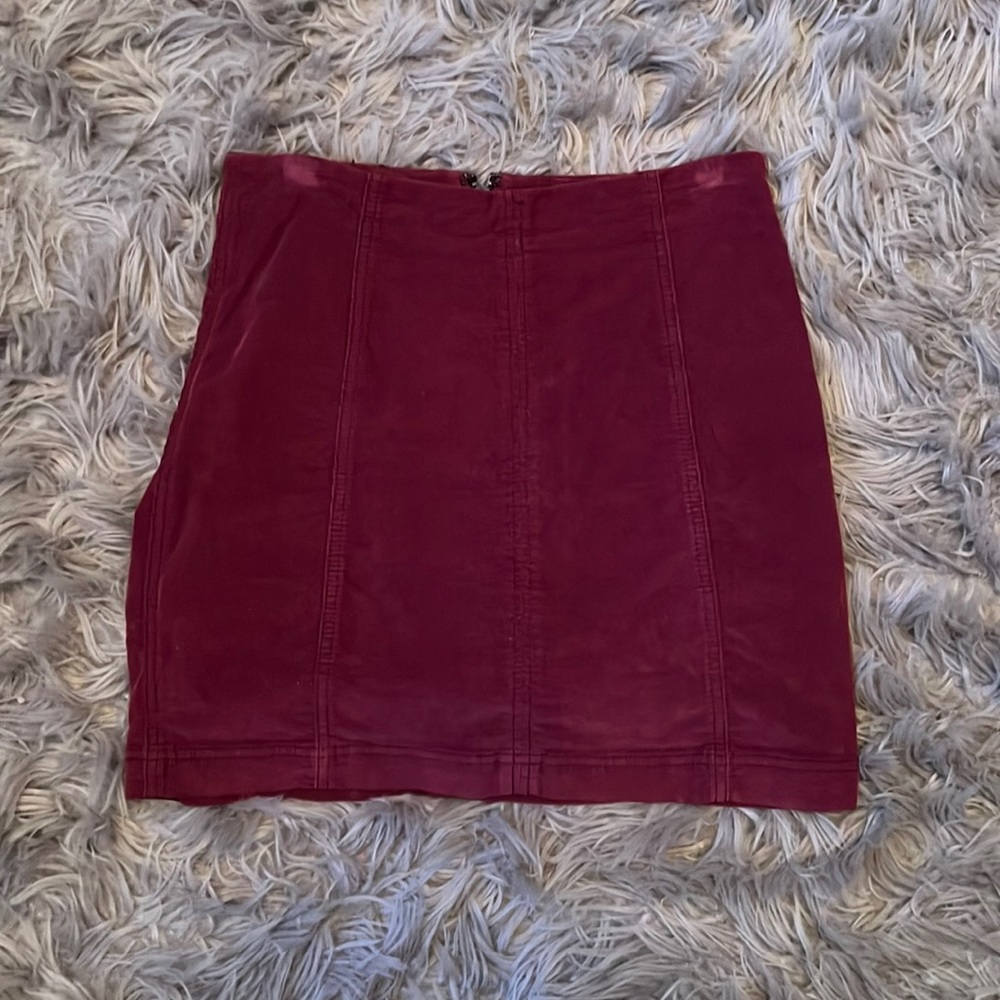 Corduroy free people skirt
